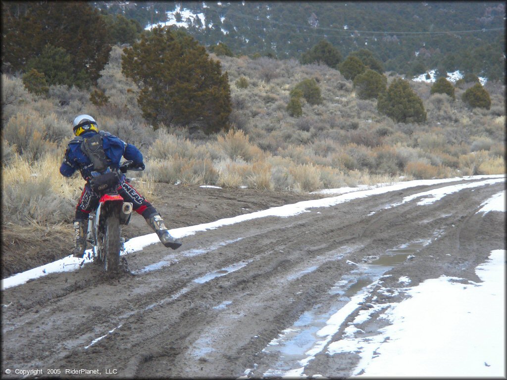 Honda CRF Dirtbike at Old Sheep Ranch Trail