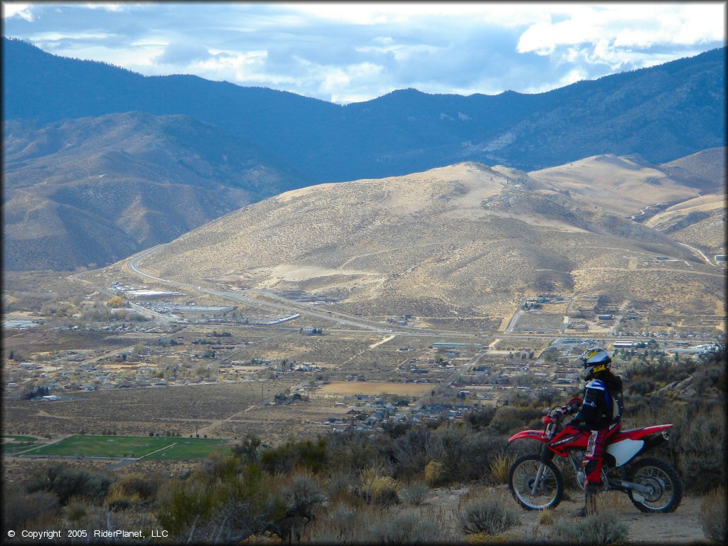 Honda CRF Dirt Bike at Prison Hill Recreation Area Trail