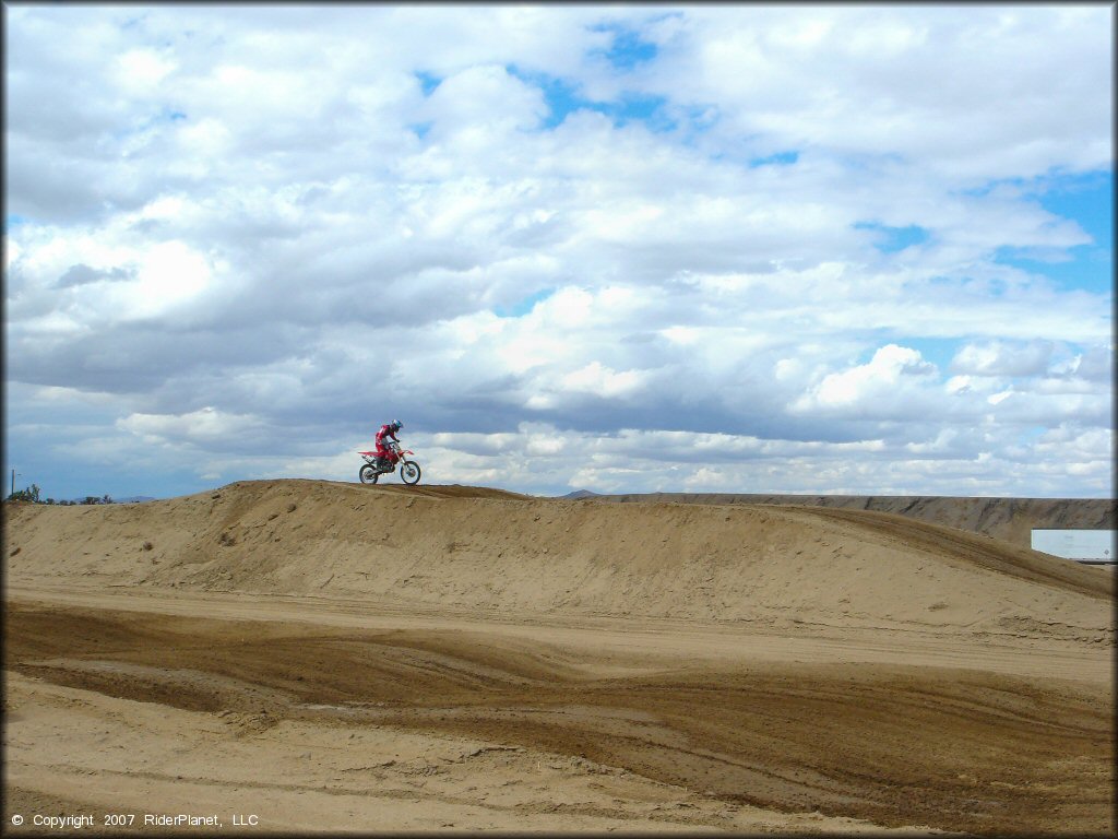 Honda CRF Dirtbike at Adelanto Motorplex Track