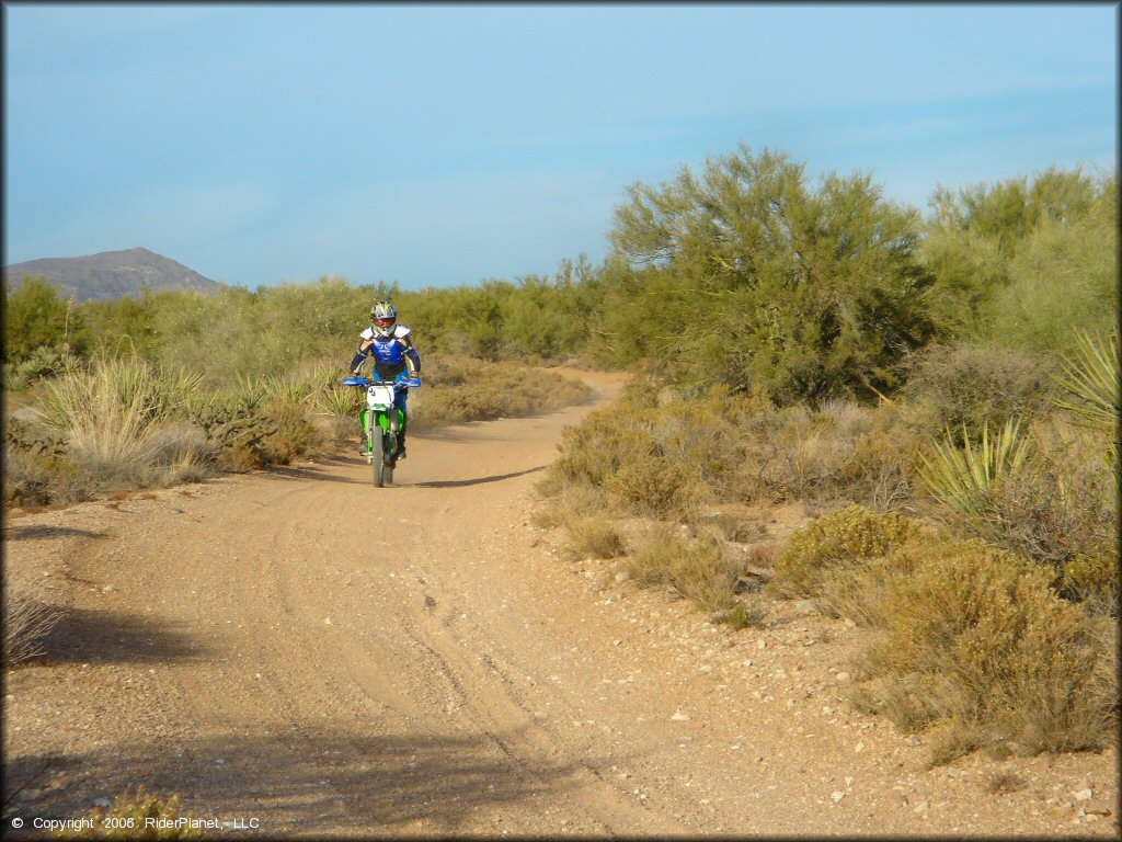 OHV at Desert Vista OHV Area Trail