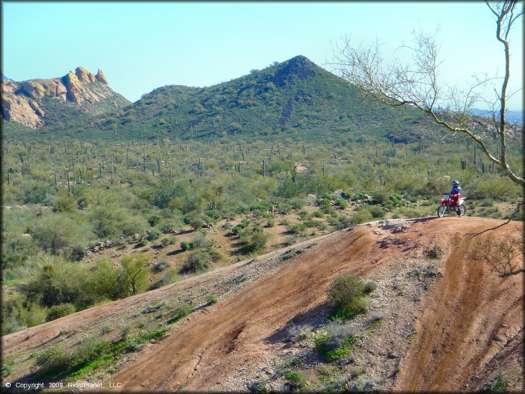 Honda CRF Off-Road Bike at Bulldog Canyon OHV Area Trail
