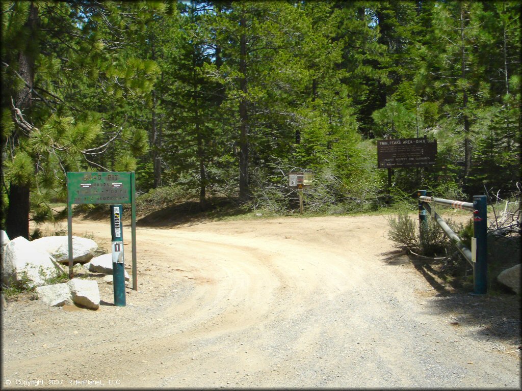 Example of terrain at Twin Peaks And Sand Pit Trail