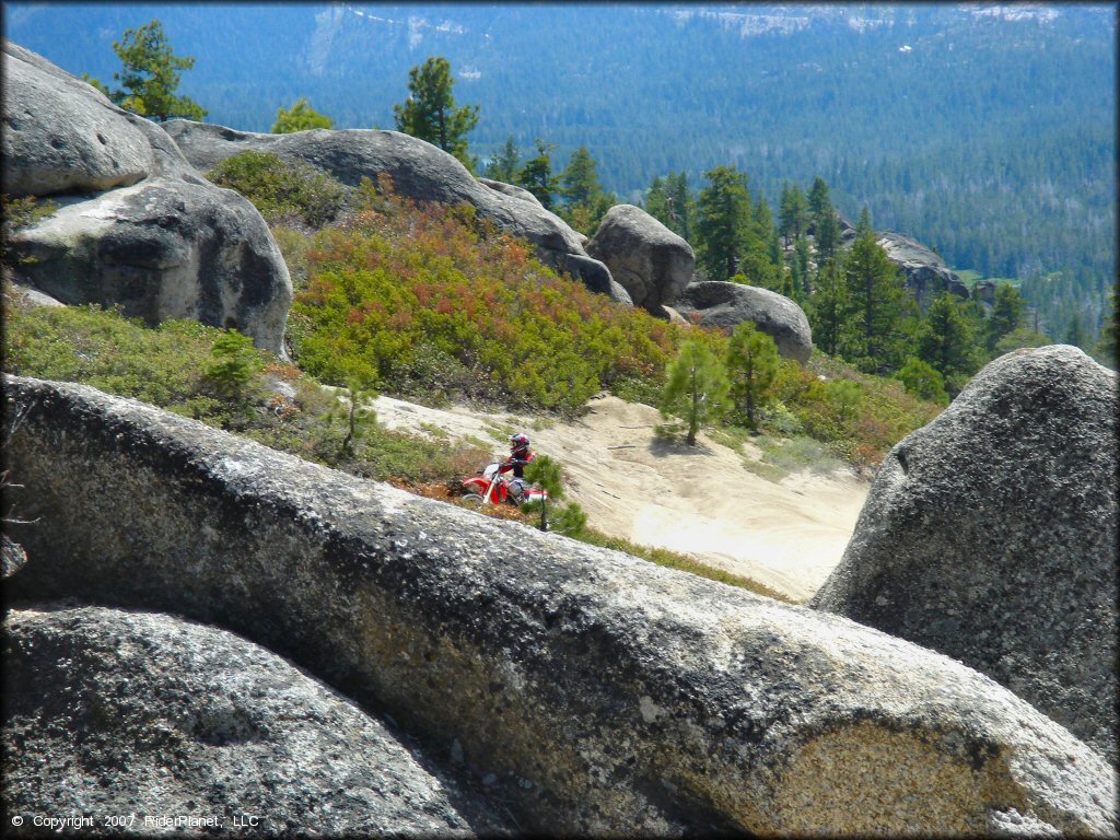 Honda CRF Motorcycle at Twin Peaks And Sand Pit Trail