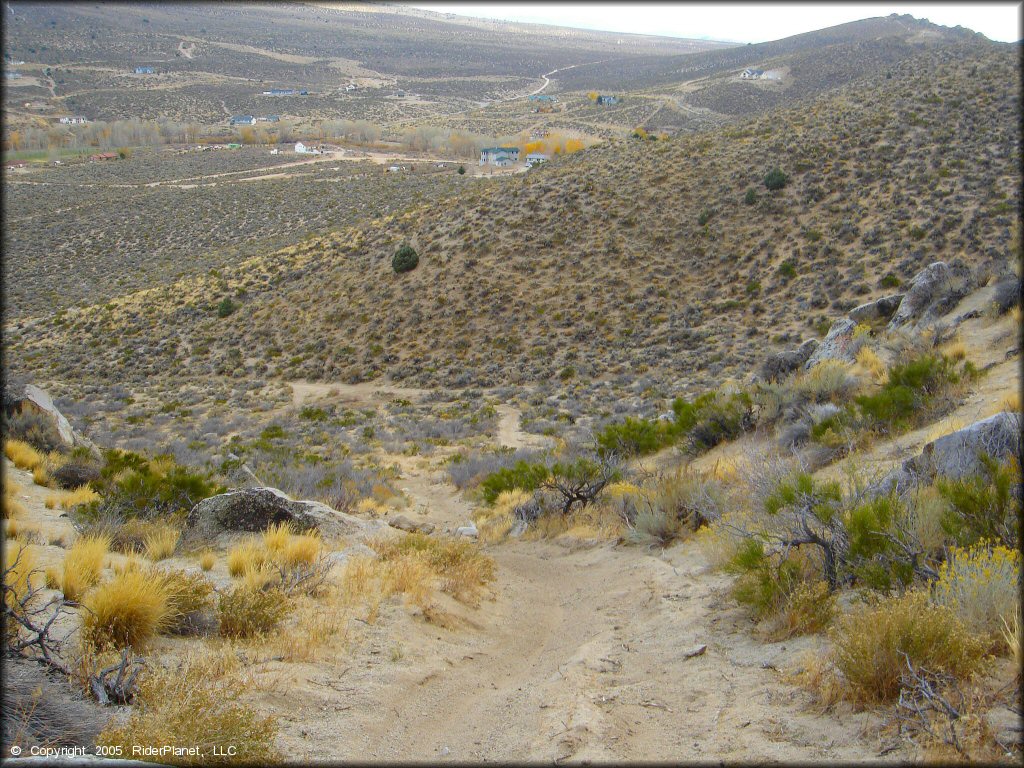 Terrain example at Prison Hill Recreation Area Trail
