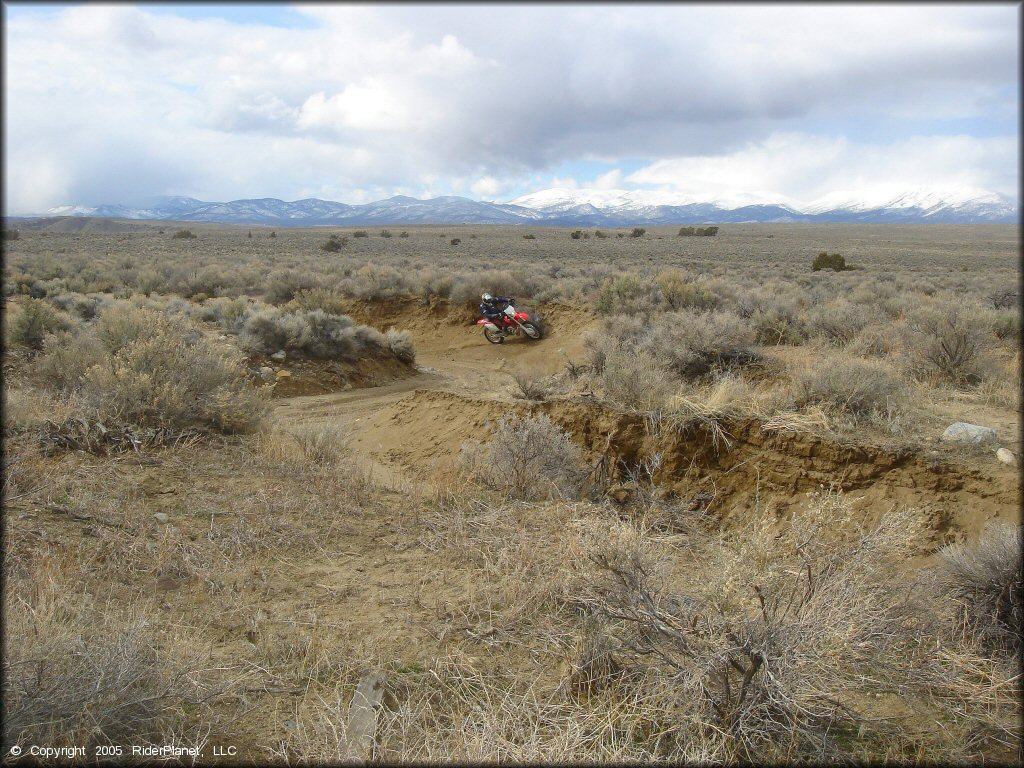 Honda CRF Motorbike at Old Sheep Ranch Trail