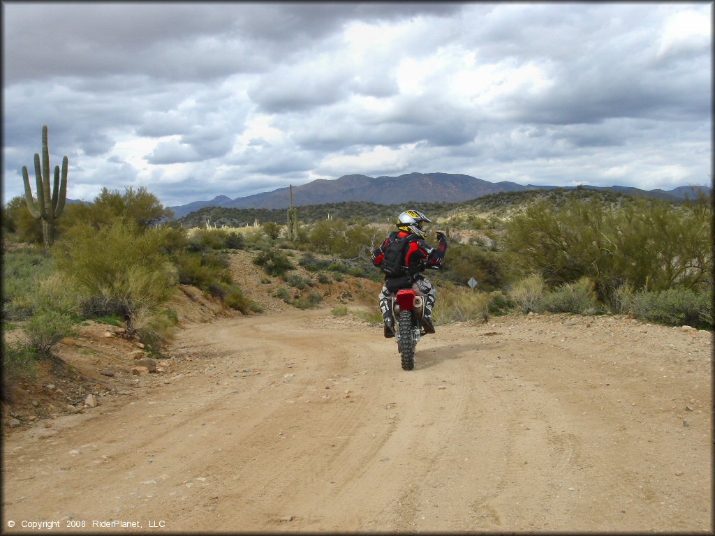 Honda CRF Motorcycle at Black Hills Box Canyon Trail