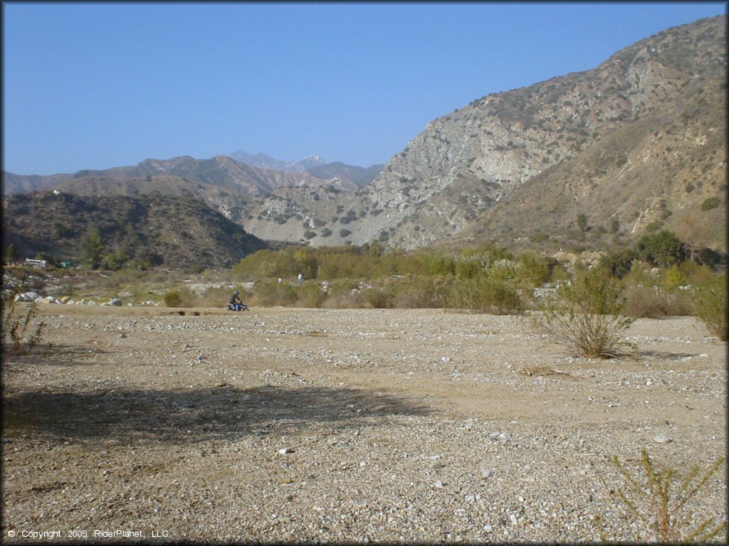 Motorcycle at San Gabriel Canyon OHV Area