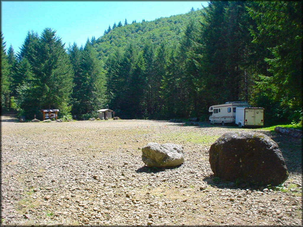 RV Trailer Staging Area and Camping at Jordan Creek Trail