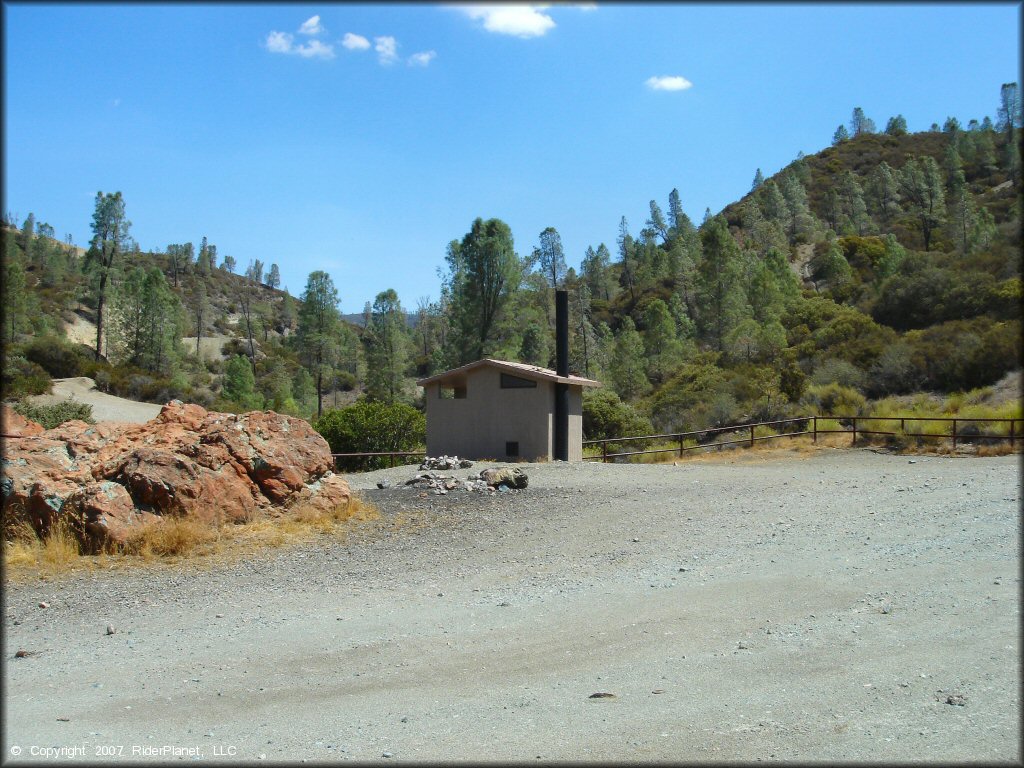 Amenities example at Clear Creek Management Area Trail