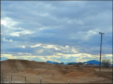 Terrain example at Ocotillo Raceway Track