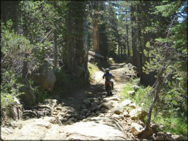 Honda CRF Motorcycle at Lower Blue Lake Trail