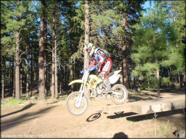 OHV catching some air at Klamath Sportsman's Park OHV Area