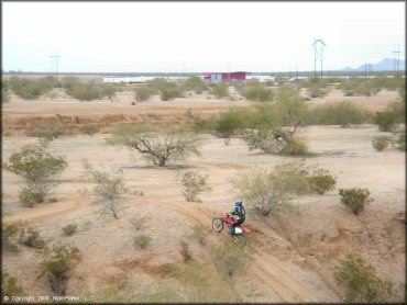 Honda CRF Dirt Bike at Pinal Airpark Trail