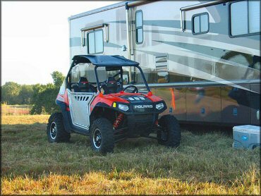 RV Trailer Staging Area and Camping at Redlined ATV Park Trail