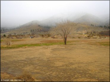 RV Trailer Staging Area and Camping at Honey Lake Motocross Park Track