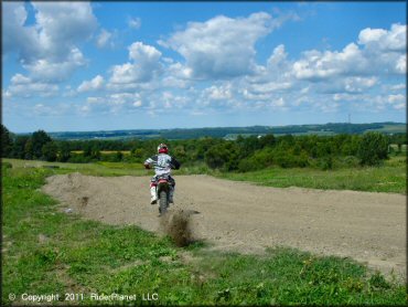 Honda CRF Dirtbike at Frozen Ocean Motorsports Complex Track