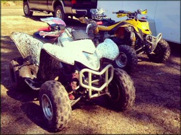 RV Trailer Staging Area and Camping at Midway Hunting and ATV Club Trail