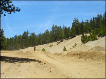 Motorcycle at Twin Peaks And Sand Pit Trail