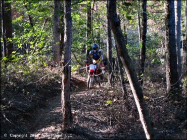Honda CRF Off-Road Bike at Hodges Village Dam Trail