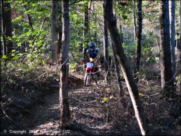 Honda CRF Motorcycle at Hodges Village Dam Trail