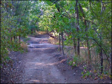 Example of terrain at The River ATV Park Trail