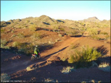 Honda CRF Motorcycle at Shea Pit and Osborne Wash Area Trail