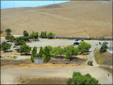 RV Trailer Staging Area and Camping at Santa Clara County Motorcycle Park OHV Area