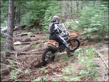 KTM Dirt Bike at Crandall Peak And Deer Creek OHV Area Trail