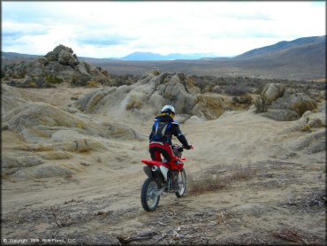 Honda CRF Dirt Bike at Prison Hill Recreation Area Trail