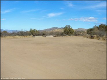 RV Trailer Staging Area and Camping at Santa Rita OHV Routes Trail