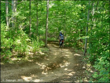 Honda CRF Dirt Bike at Tall Pines ATV Park Trail