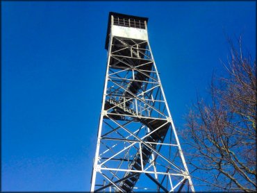 Close up image of fire tower.