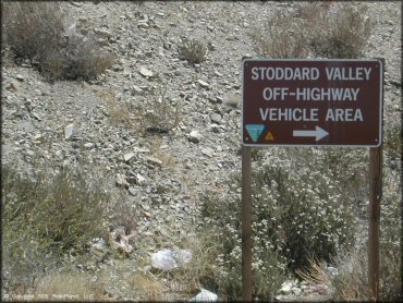 RV Trailer Staging Area and Camping at Stoddard Valley OHV Area Trail