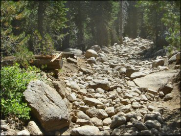 A trail at Lower Blue Lake Trail