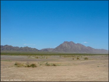 Scenic view of Eldorado Dry Lake Bed Riding Area