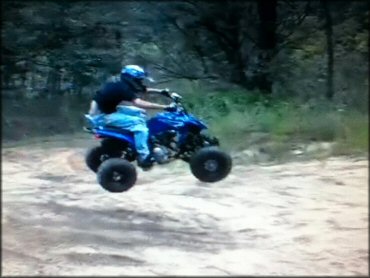 OHV getting air at Maumee State Forest Trail