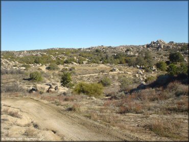 Terrain example at Lark Canyon OHV Area Trail
