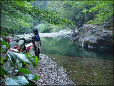 Honda CRF Motorcycle at Lubbs Trail