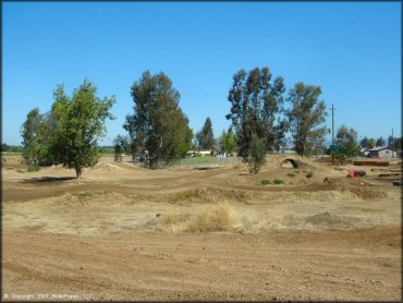 Terrain example at Cycleland Speedway Track