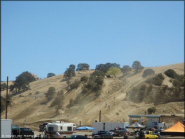 RV Trailer Staging Area and Camping at Diablo MX Ranch Track