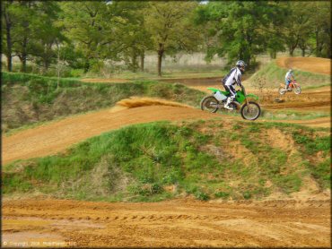 Kawasaki KX Dirt Bike at CrossCreek Cycle Park OHV Area