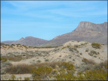 Scenic view of Hot Well Dunes OHV Area