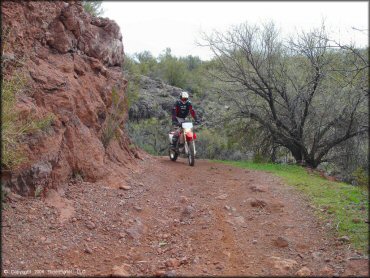 Honda CRF Motorcycle at Black Hills Box Canyon Trail