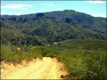 Example of terrain at Rock Front OHV Area Trail