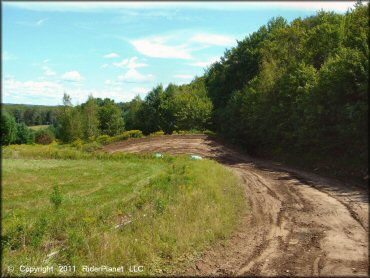 Example of terrain at Thornwood MX Track