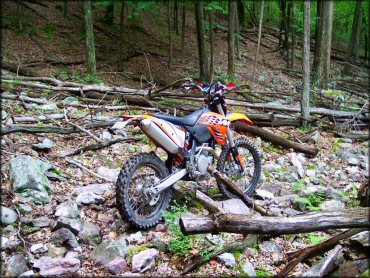 KTM Motorcycle at Shade Mountain Trail