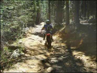 Honda CRF Dirtbike at Lower Blue Lake Trail