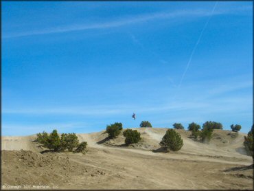 Dirtbike jumping at Stead MX OHV Area