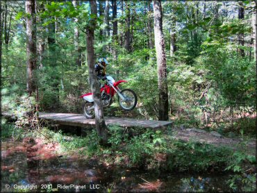 OHV popping a wheelie at Franklin Trails