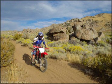 Honda CRF Dirt Bike at Fort Sage OHV Area Trail